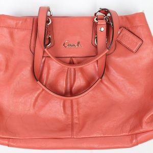 Coach Red Orange Shoulder Bag